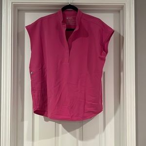 Figs Oversized Rafaela Top in Electric Orchid